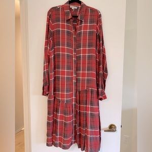 Plaid Midi Dress